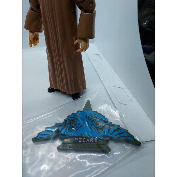 Star Trek Picard as Romulan Vintage 1994 Action Figure & Pog Playmates Loose - Picture 2 of 5